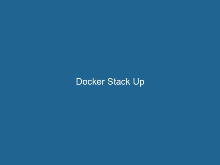 Docker Stack Up - DockerprosDocker Stack è un comando che viene ...